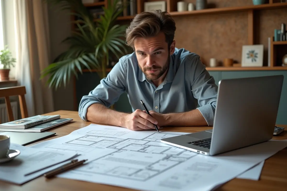 homeowner reviewing renovation plans to avoid expensive remodeling mistakes