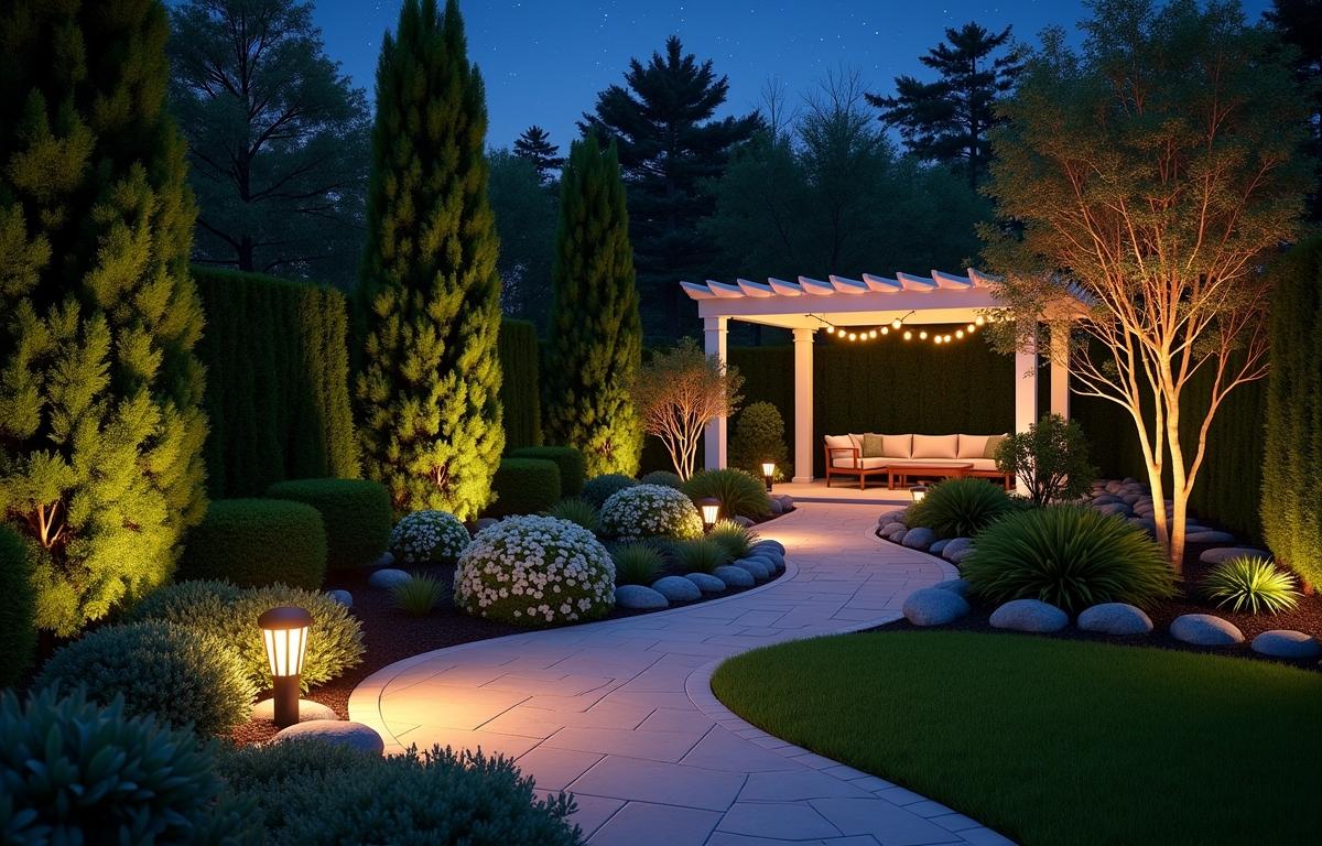 lush illuminated scene exuding inviting tranquility