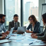 business team analyzing data