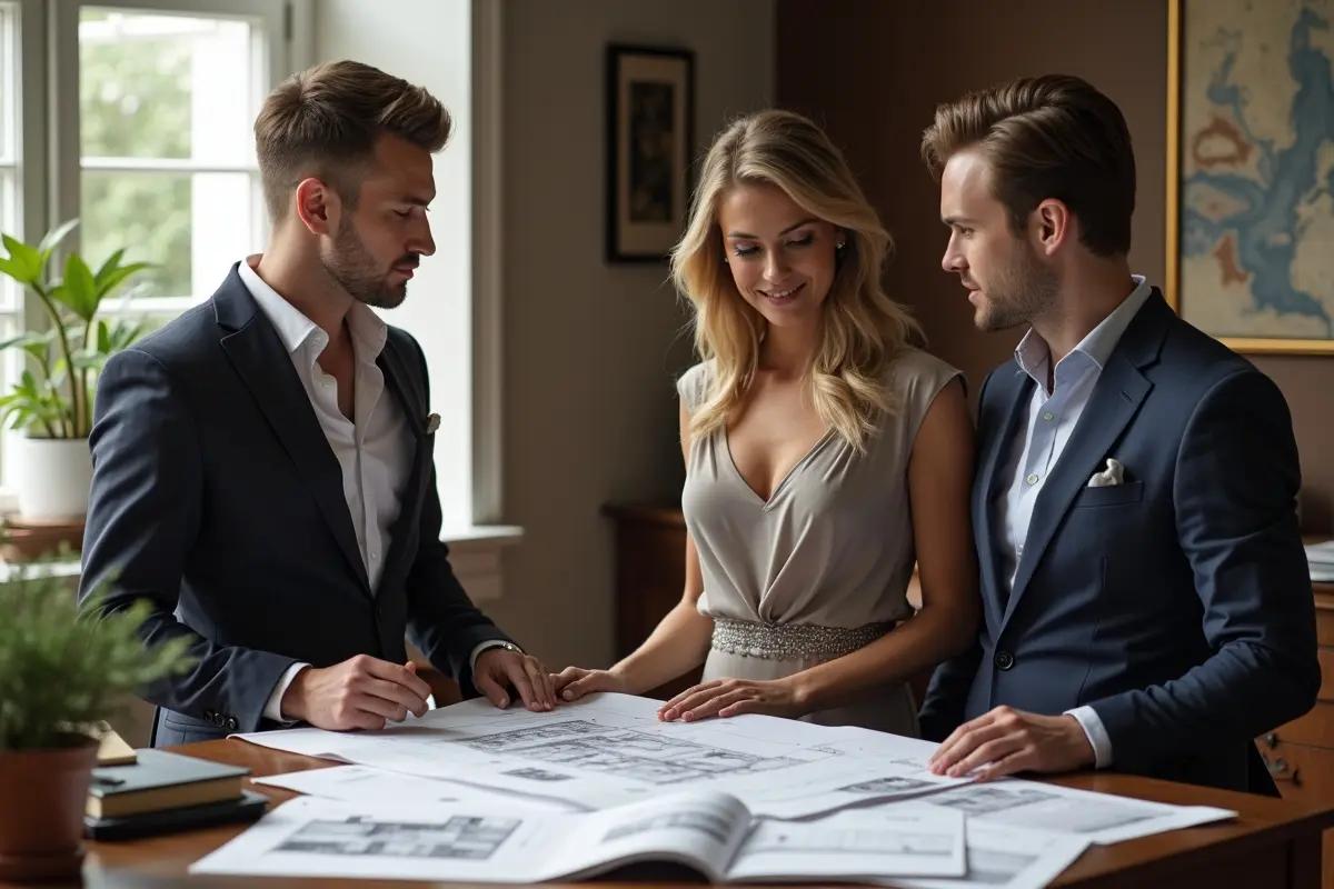 couple choosing luxury home builder for their custom dream home
