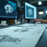 engineer reviewing custom plastic fabrication process from concept to production