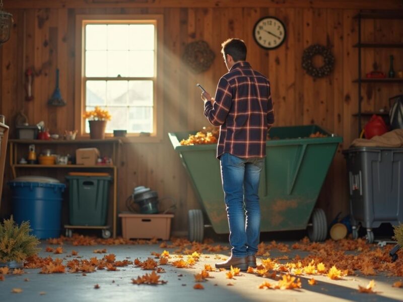 Dumpster Rental for Fall Garage Cleanouts