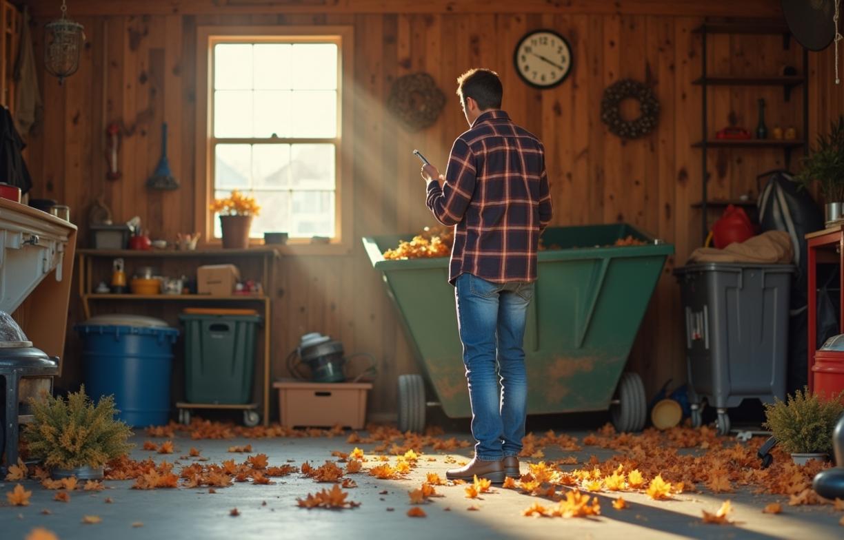 Dumpster Rental for Fall Garage Cleanouts